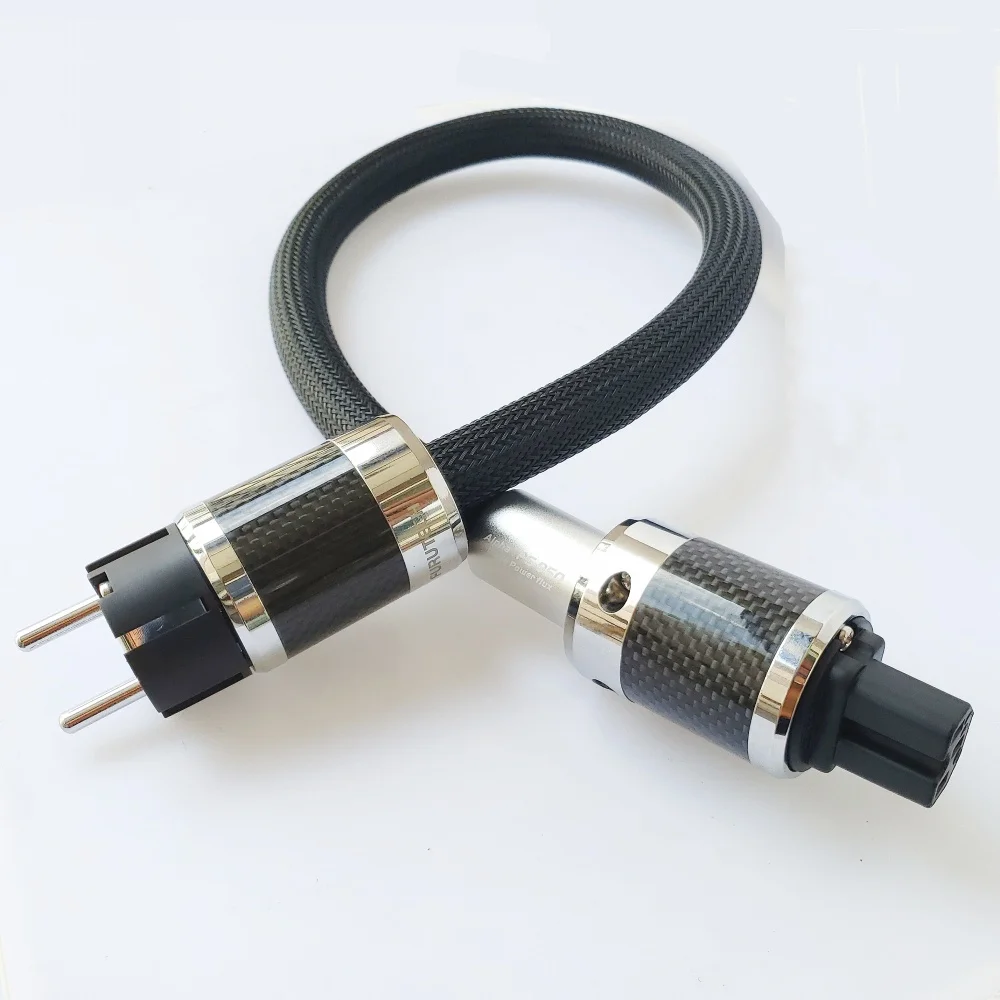 Фото Кабель питания переменного тока HiFi Schuko Furutech Alpha PS-950, с родиевым покрытием, из углеродного волокна, с вилкой FI-E50 FI-50 (R) №2