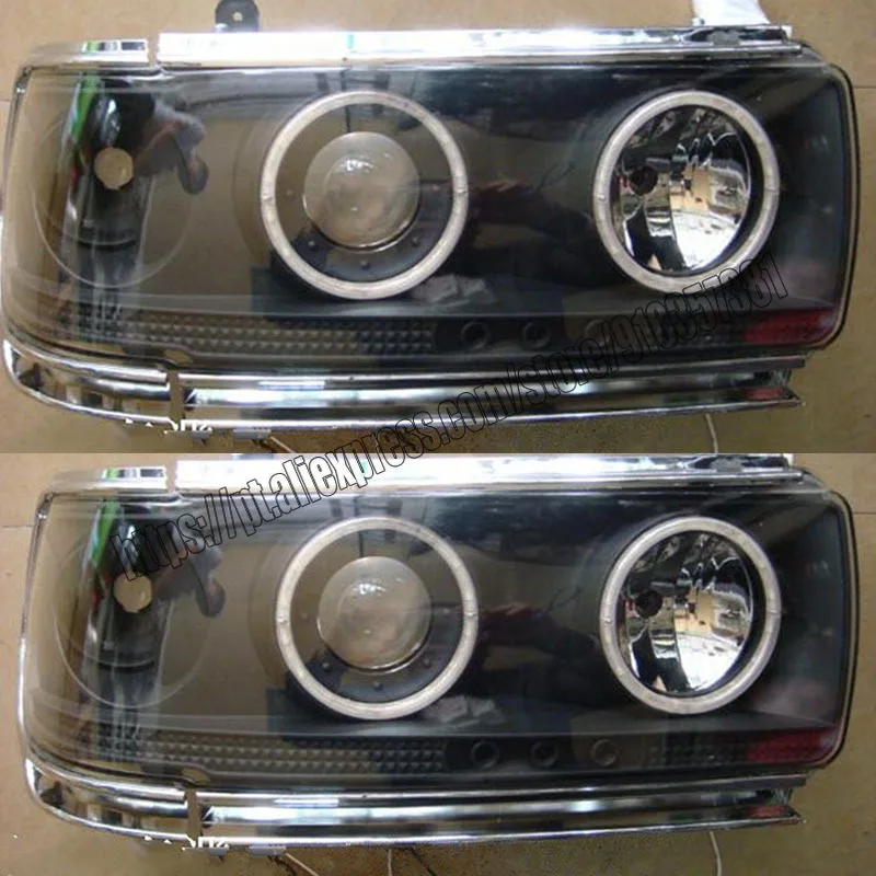Для Toyota Land Cruiser LC 80 LC80 FJ80 FJ80G FZJ80 FZJ80G FZJ80J 1989-1997 светодиодные фары Angel Eyes LH + RH 2 шт.
