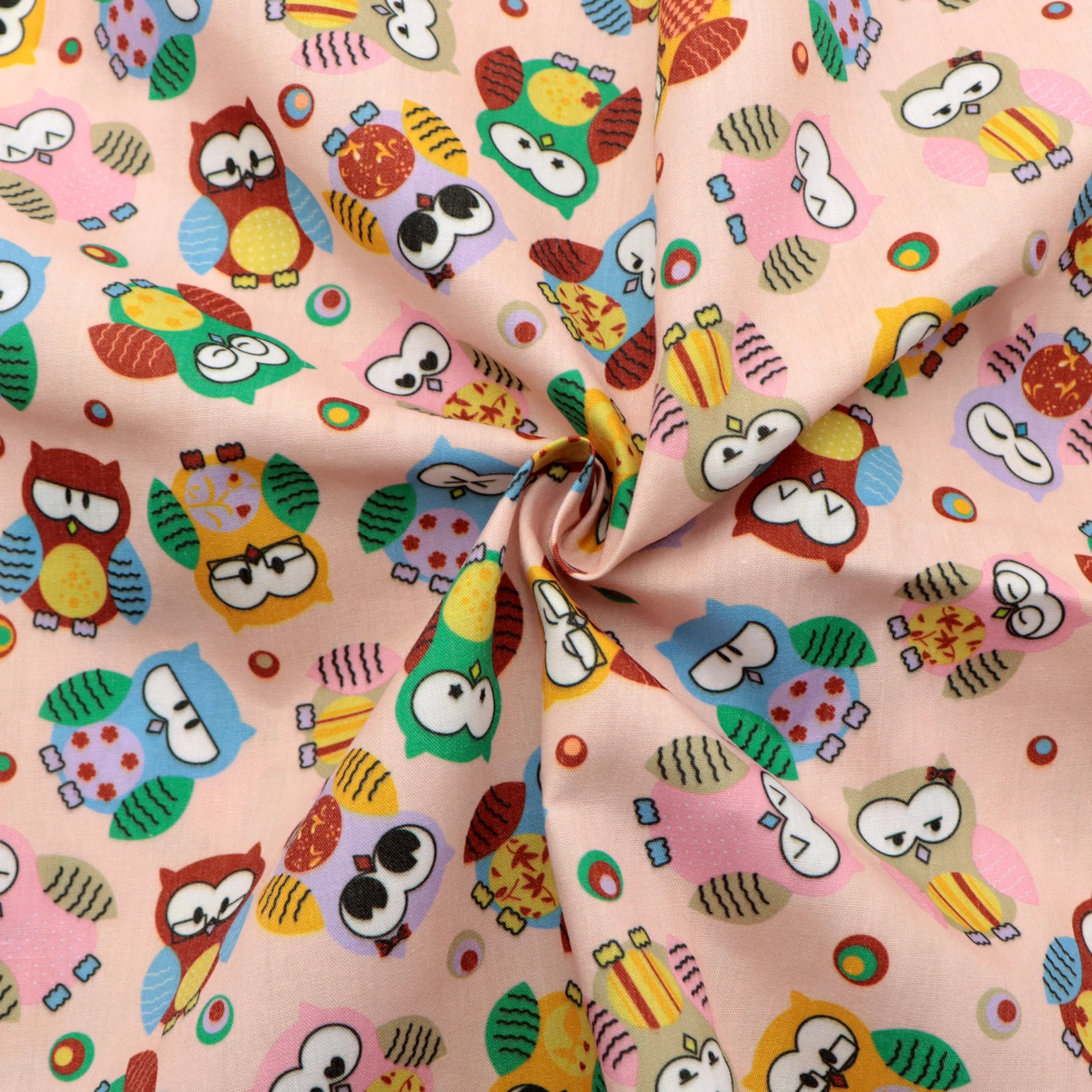 Cartoon Owl Ladybug polyester Cotton Material Tissue Sewing Quilting Fabrics Needlework DIY Handmade Cloth 1Yc15469 | Дом и сад