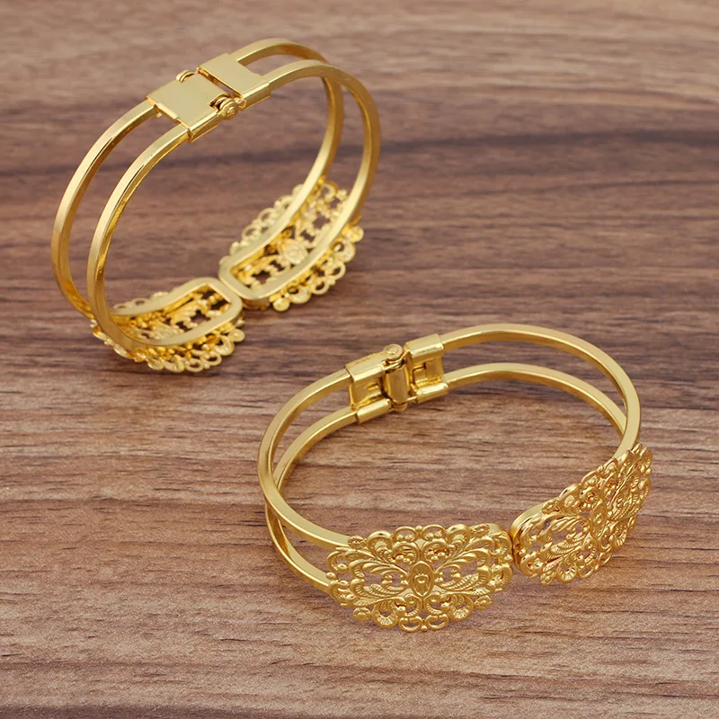 50 шт. женский браслет с филигранной настройки полые Цветочный ободок баз в стиле