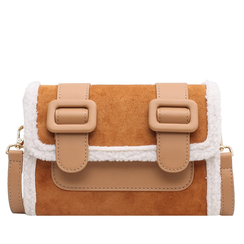 

Vintage Square Crossbody Bag 2020 Winter New High-Quality Matte PU Leather Women's Designer Handbag Travel Shoulder Messenger Ba