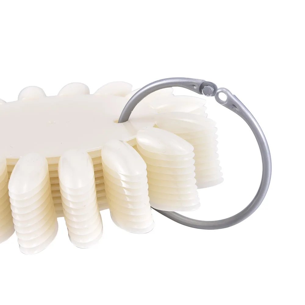 40/160 Типсы цветная карточка искусственные ногти овальной формы прозрачный