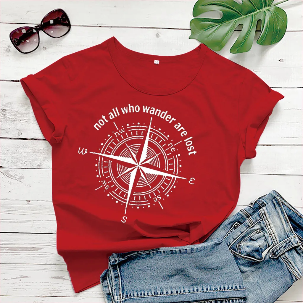 Женская футболка с короткими рукавами и круглым вырезом летняя свободная