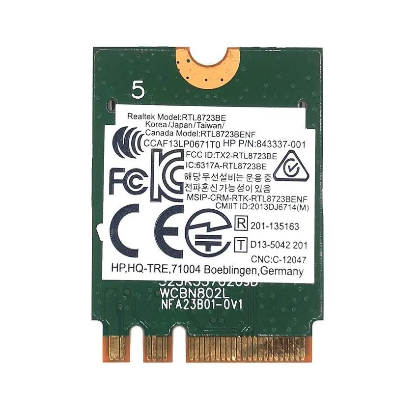 Беспроводной адаптер для Realtek RTL8723BE 802.11N WiFi SPS карта 4 0 NGFF 843338 001 Bluetooth 300 Мбит/с