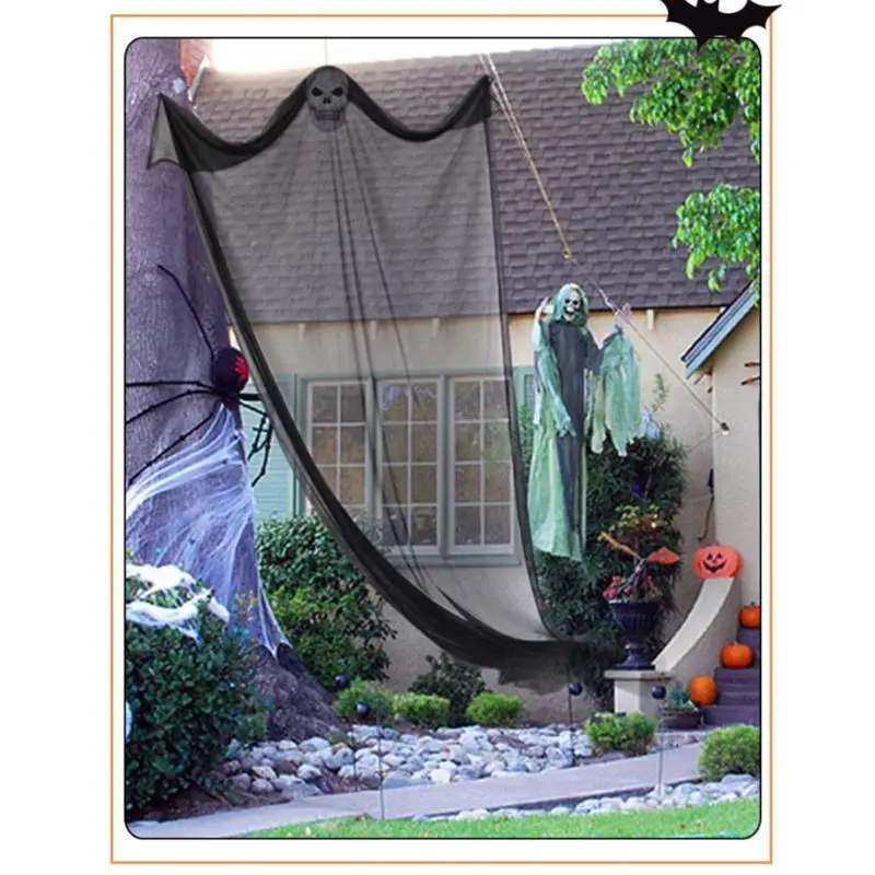 

11ft Halloween Prop Hanging Scary Decoration, Skeleton Flying Ghost Creepy Ornam