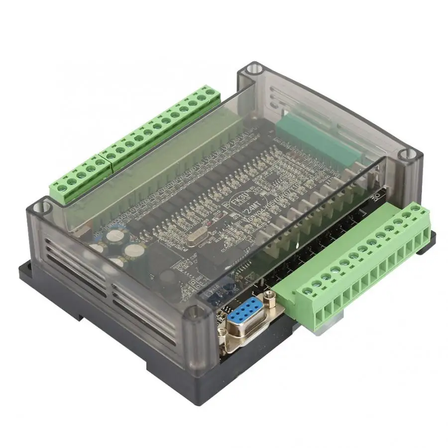 Плата PLC 24V 24MT контроллер 6 аналоговый вход 32 бит MCU 14 10 транзисторная Выходная