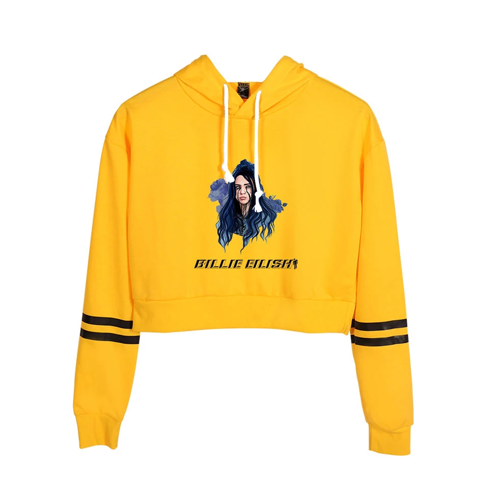 Новинка 2019 толстовка с капюшоном Женская одежда Billie Eilish Harajuku худи принтом