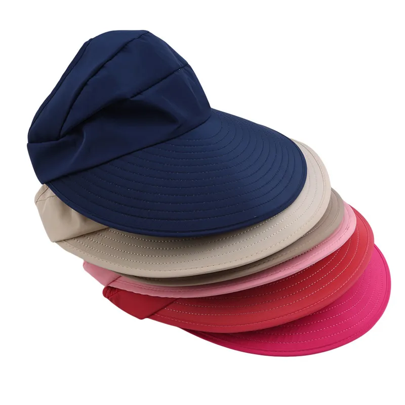 

Summer Sun Hats Women Foldable UV Protection Sun Hat Visor Suncreen Floppy Cap Chapeau Femme Outdoor Beach Hat