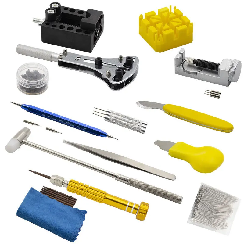 

185 Pcs Watch Repair Tools Spring Bar Tool Set Watch Battery Replacement Tool Kit Watch Band Link Pin Remover Tool Set