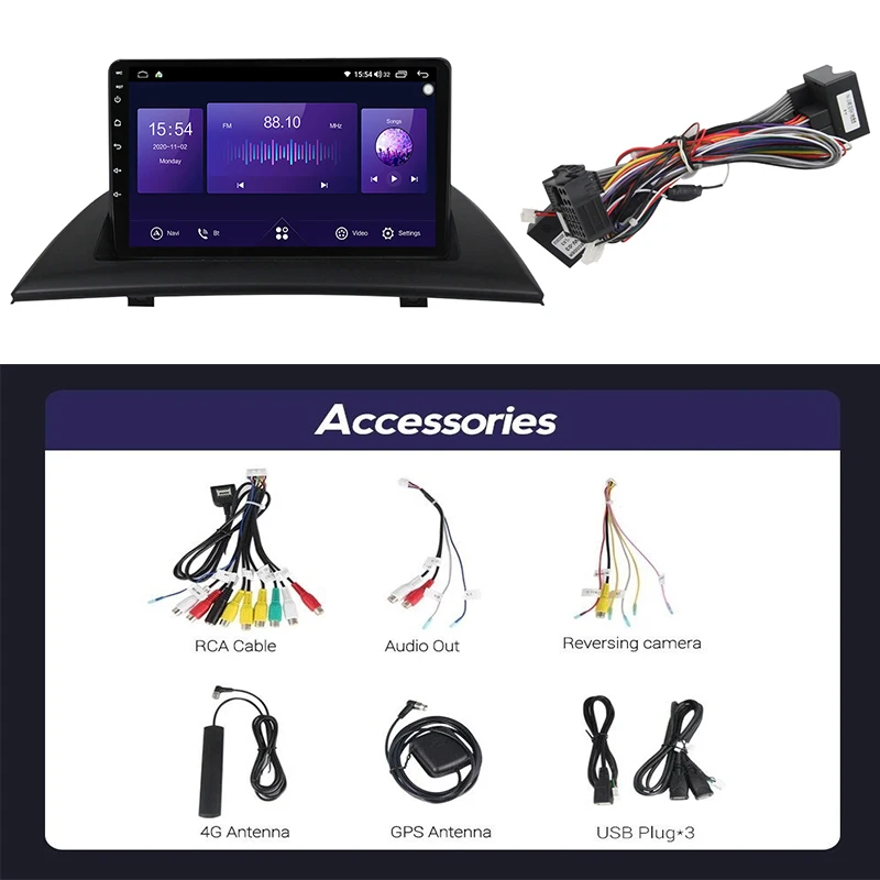 NaviFly 7862C 8G 128G 1280*720 Android устройство GPS автомобильное радио mutilimedia для BMW X3 E83 2004-2012 Carplay