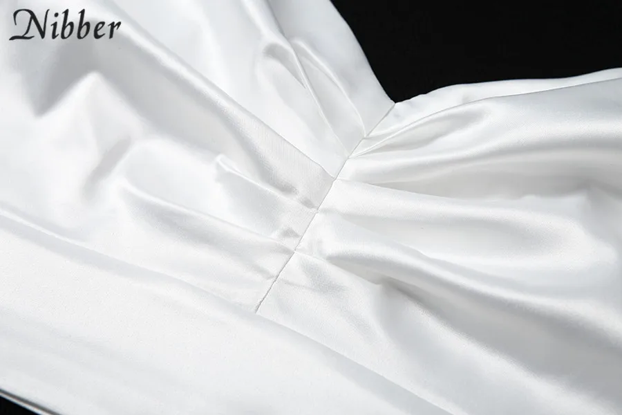 Nibber осень Дикий шифон Белый кроп-Топ женский camisole2019 модные уличные повседневные майки без рукавов с элегантным верхом Топ mujer