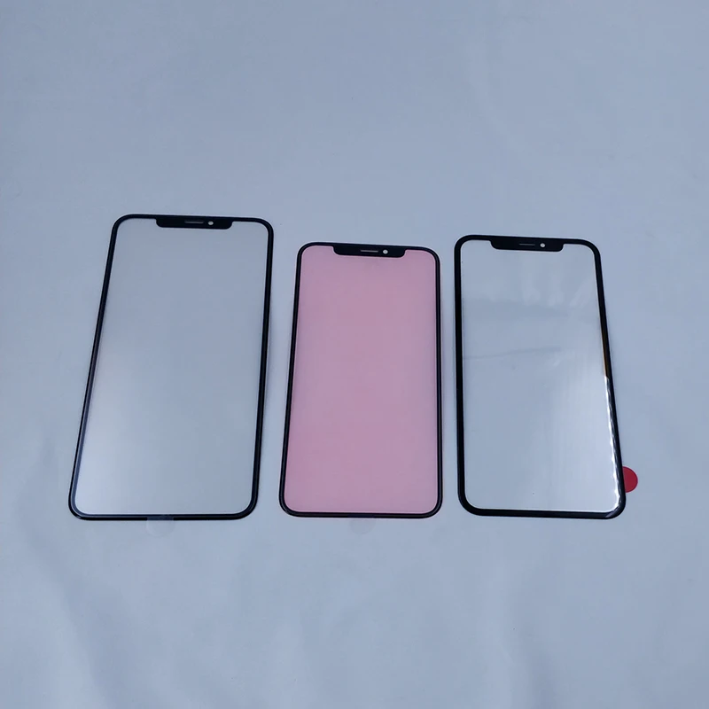 Замена внешнего стекла крышка объектива с OCA клей наклейки пленка для iPhone X XS XR XS MAX мобильный телефон сенсорная панель запасные части