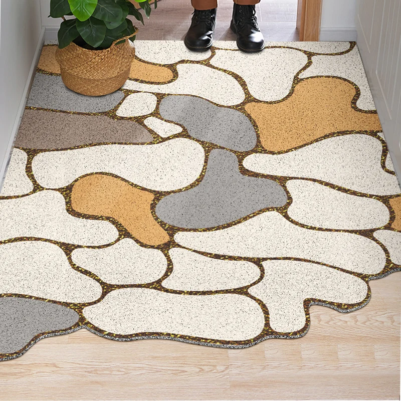 Прочный дверной коврик особой формы уличный ПВХ-резиновый Впитывающий Коврик