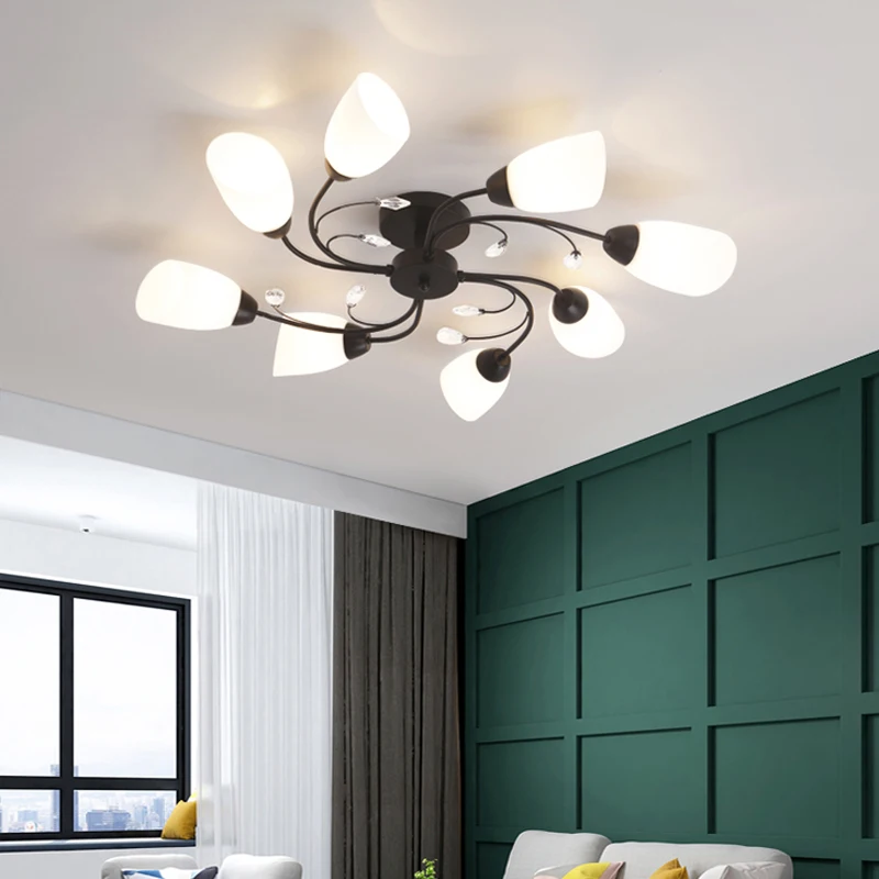 Современные светодиодные потолочные лампы домашнее освещение осветительные