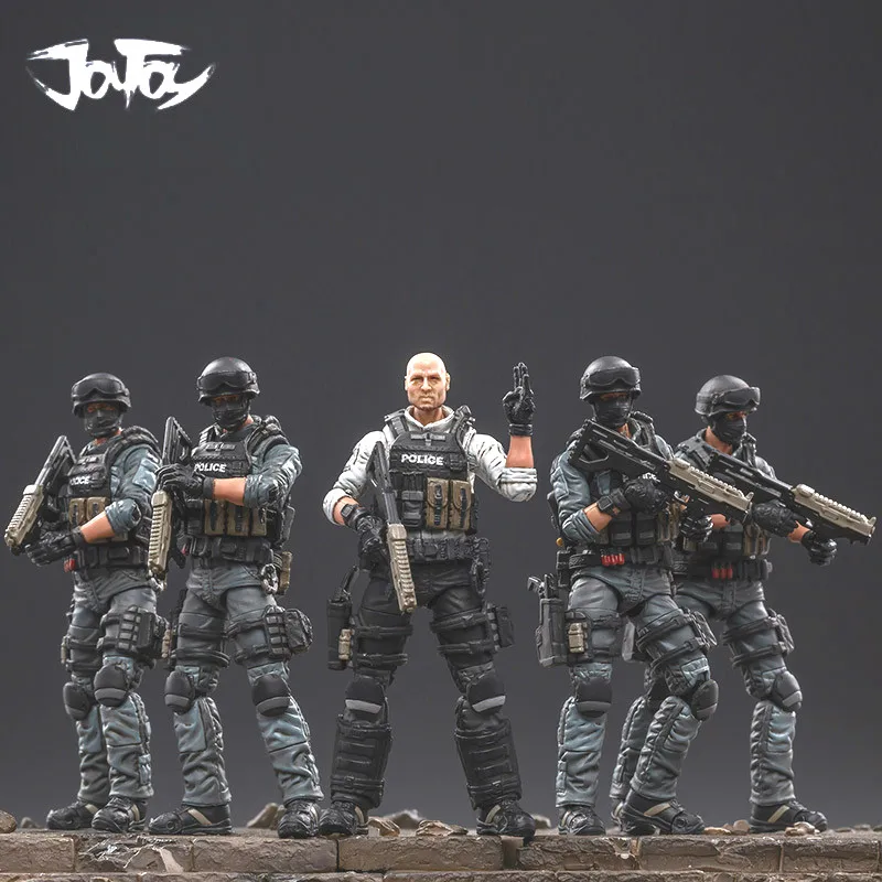 (5 шт./лот) JOYTOY Military 1/18 Коллекционная экшн-фигурка команды городской полиции