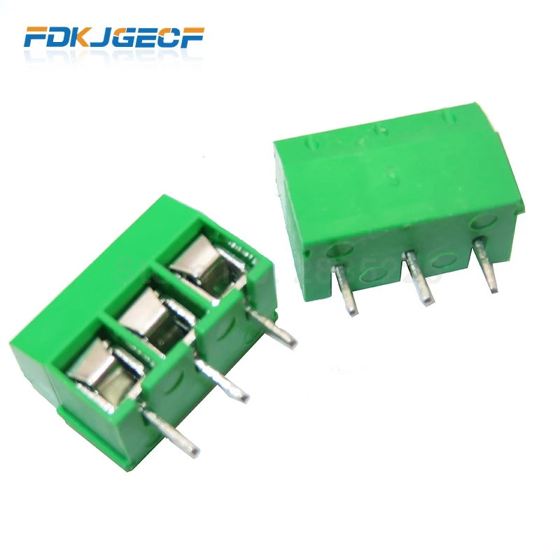 10 шт./лот Φ высота 5 0 мм прямой контакт 2P 3P винт PCB Клеммная колодка соединитель 2PIN