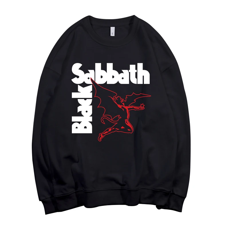 Todhoof Черный Sabbath тяжелый металлический ремешок унисекс вырез лодочкой хлопковая толстовка Азиатский размер