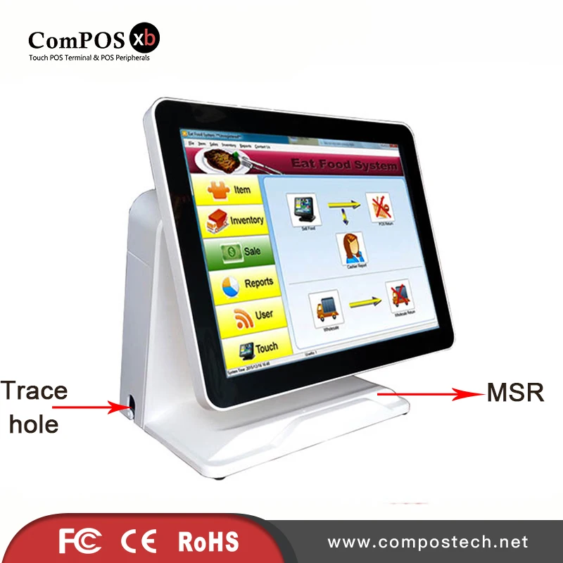

Full-featured and stable in nature POS system 15 inch capacitive touch screen POS terminal