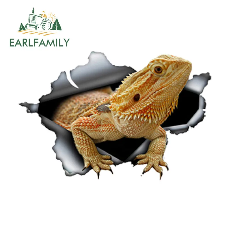 EARLFAMILY 13 см x 8 7 Автомобильная наклейка с изображением медвежьего дракона рваная