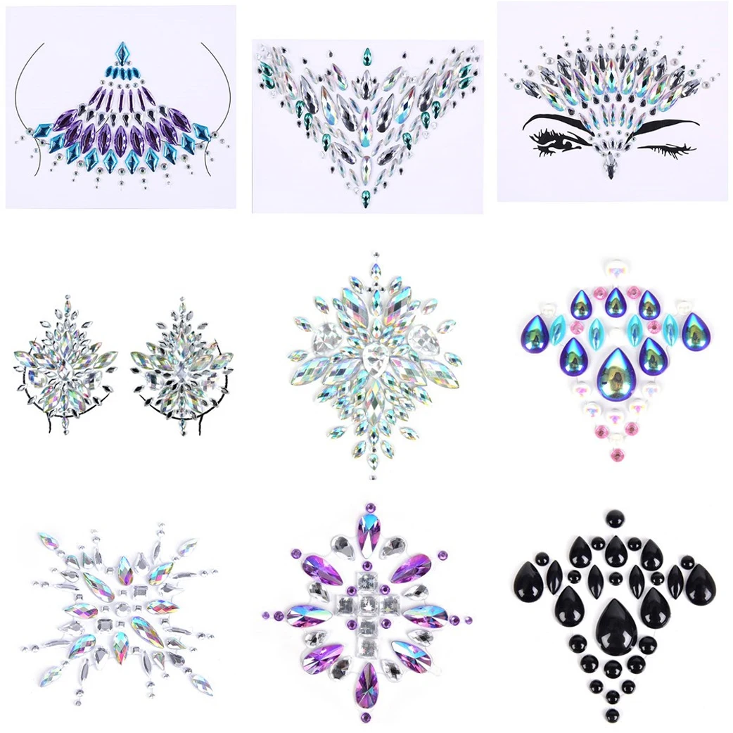 Ювелирное изделие для тела груди лепесток акриловые паста из дышащего материала