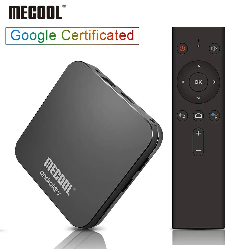 ТВ приставка MECOOL KM9 PRO сертифицированная Google Android 9 0 ATV 4G 32G TV Amlogic S905X2 4 K двойной Wifi
