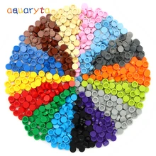 Aquaryta 900pcs Building Blocks Round Tile 1x1 Compatible with 98138 DIY Educational Bricks Figure Creative DIY Toy Kids Gifts