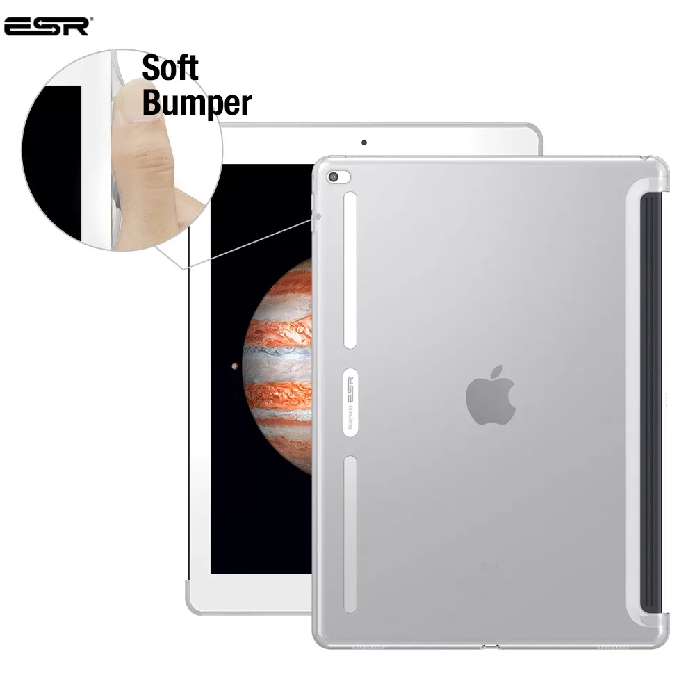 Чехол для iPad Pro 12,9, ESR идеально сочетается с Умной клавиатурой, тонкий мягкий ТПУ бампер, задняя крышка для iPad Pro 12,9