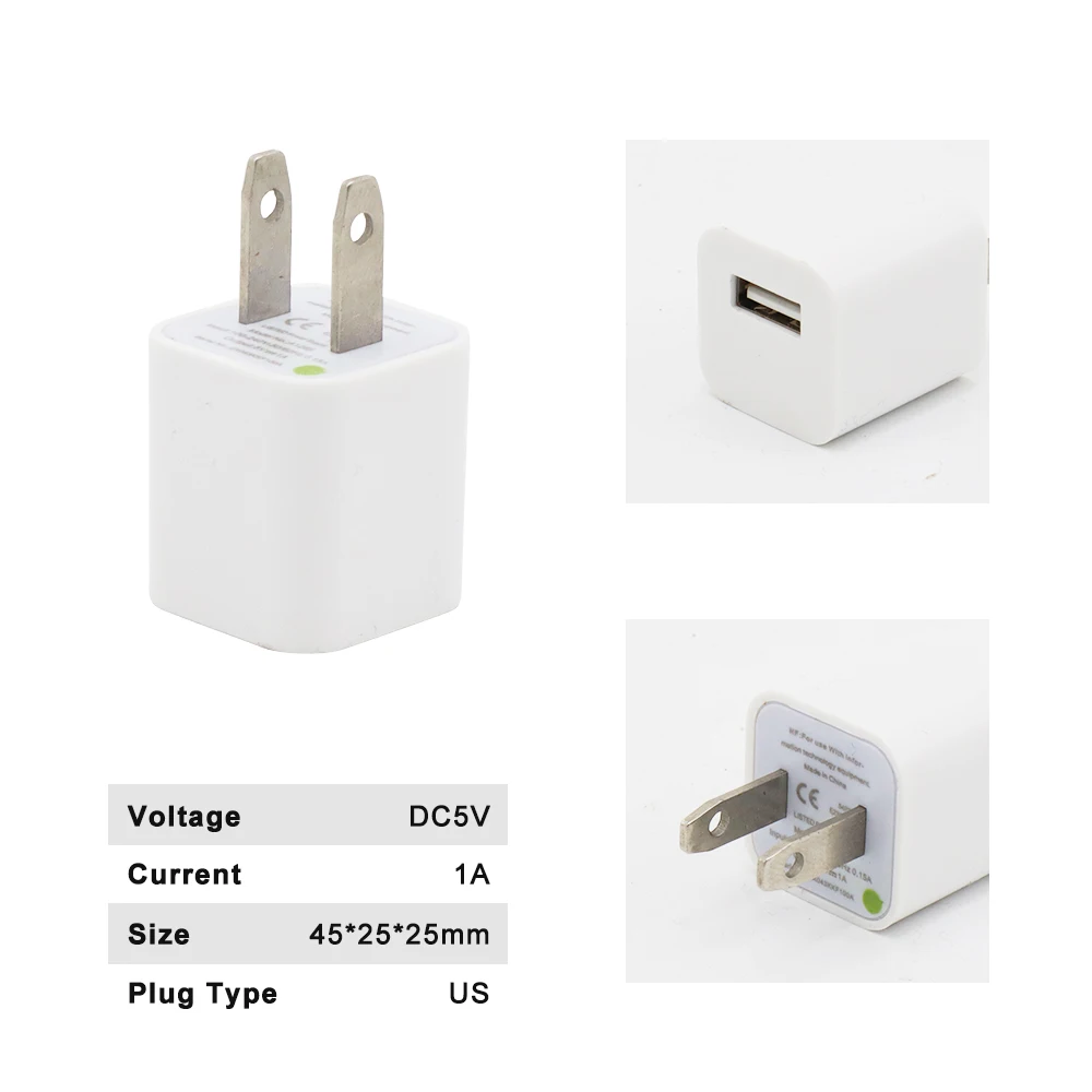 USB-адаптер с вилкой для ЕС и США 1 А 5 в пост. Тока | Лампы освещение