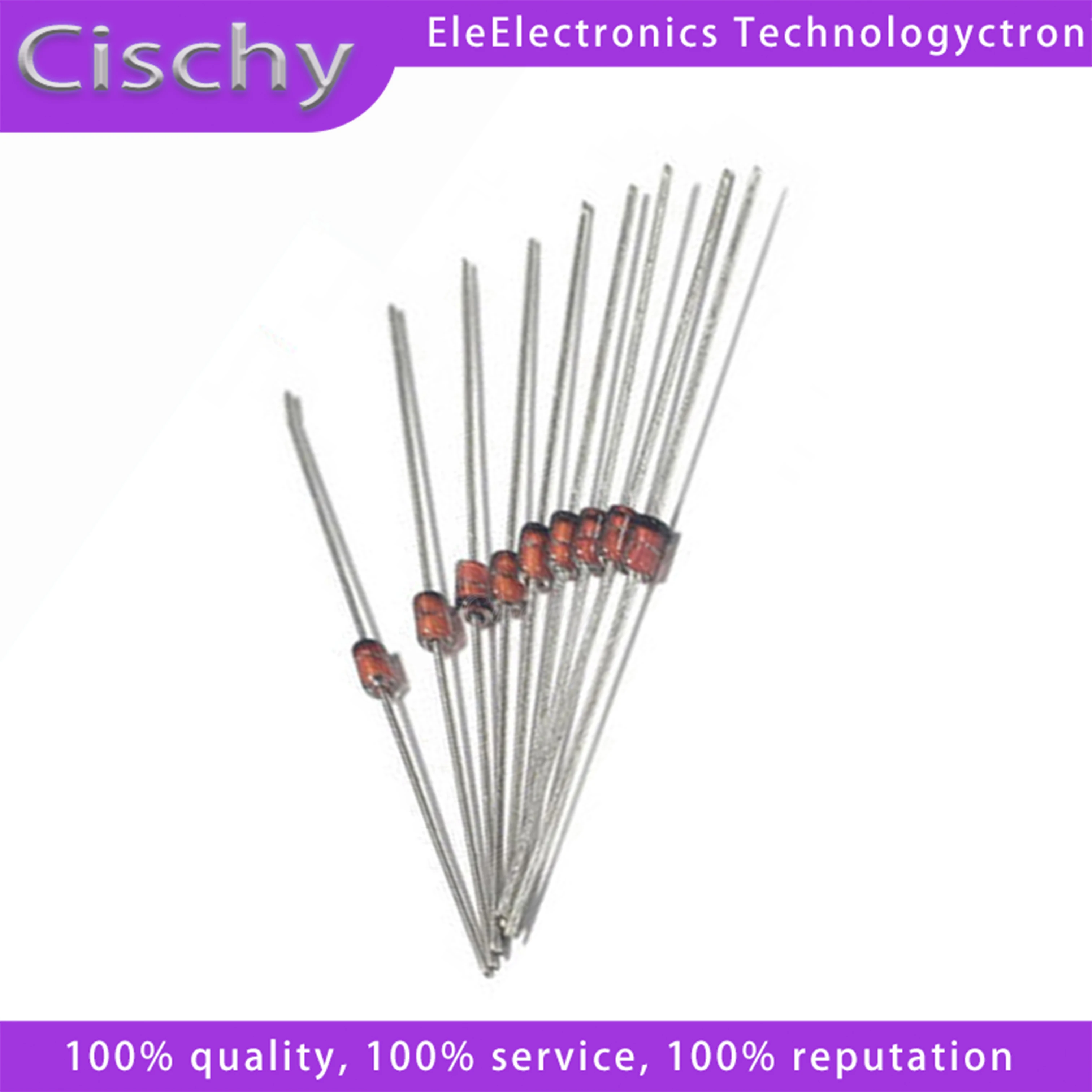 10 шт. 1N34A 1N34 германиевый диод 50мА 65 в DO-35 (DO-204AH) IN34A IN34 осевой для ТВ FM AM радио обнаружения в наличии