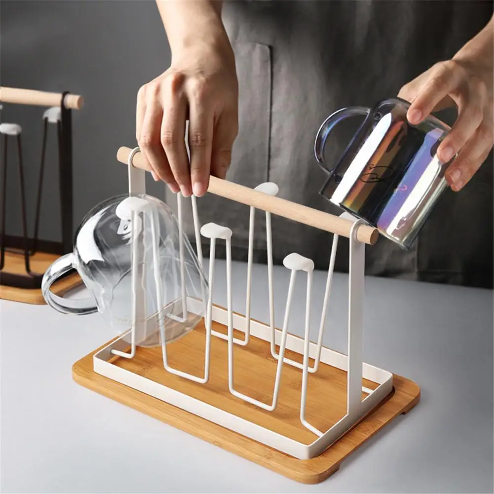 

Japanese-style Cup Holder Cup Drying Rack Drinking Glass Mug Drainer Stand Holder For Kitchen Cups Mugs Storage
