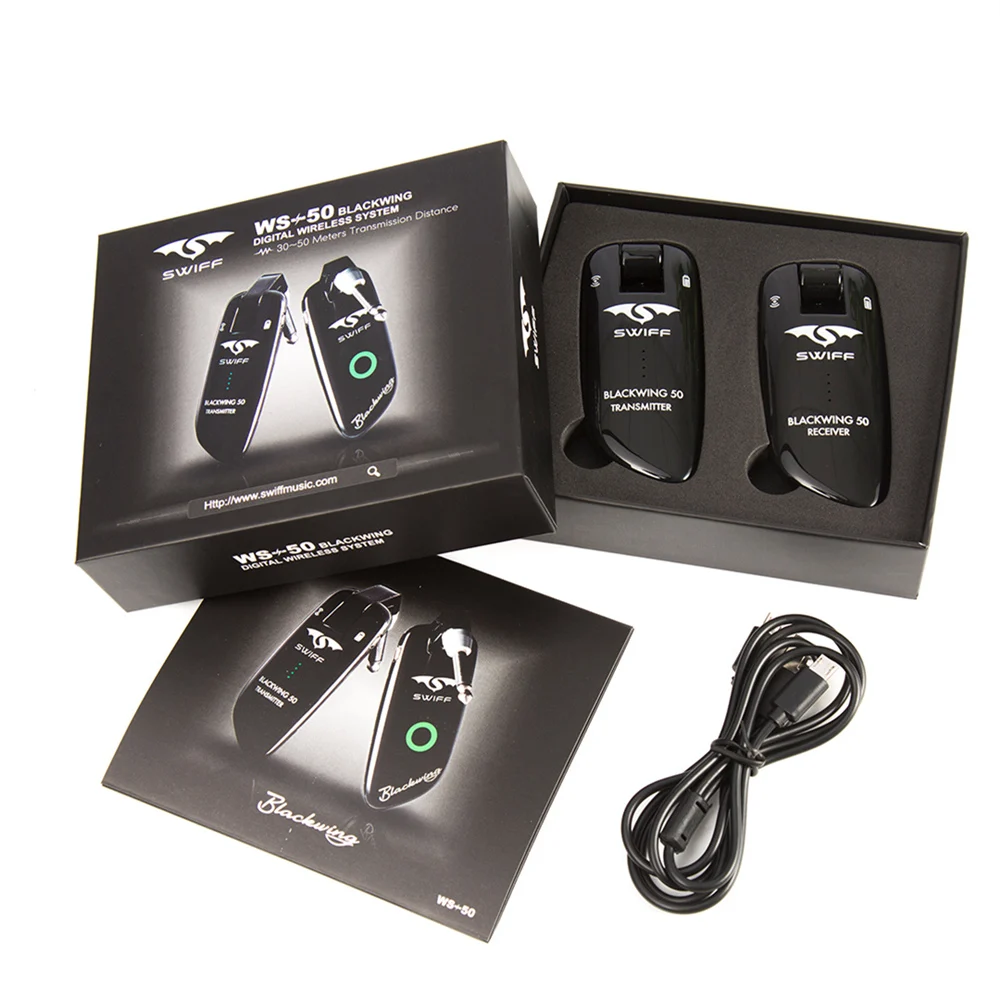 swiff ws 50 uhf audio verstärker gitarre wireless system 50m 635mm drahtlose elektrische gitarre sender empfänger für gitarre bass fre