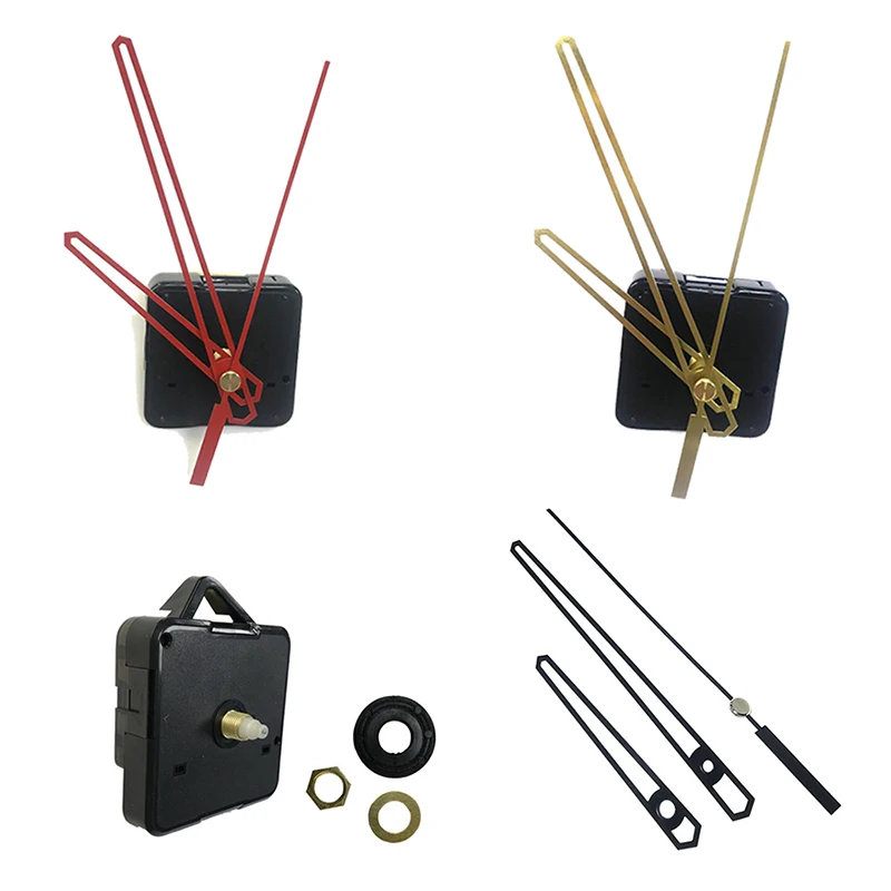 10 компл./лот большие металлические стрелки Reloj De Pared кварцевые часы механизм с