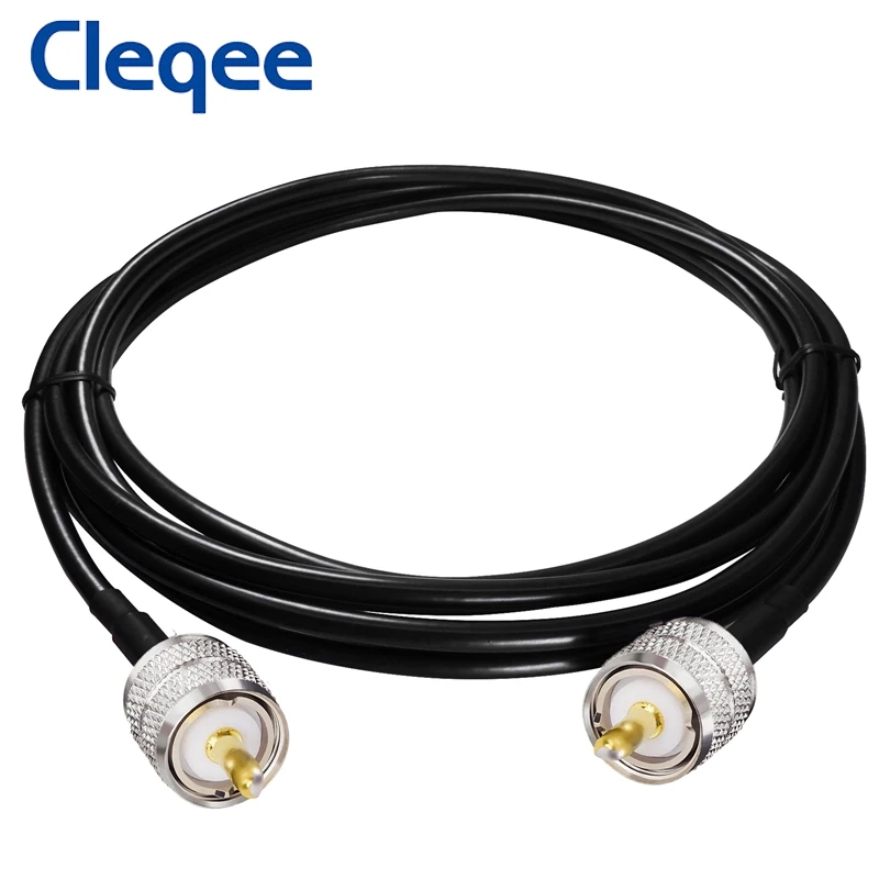 Коаксиальный кабель Cleqee T10003 RG58 UHF PL259 штекер к SO239 RF коаксиальный джемпер отрезок