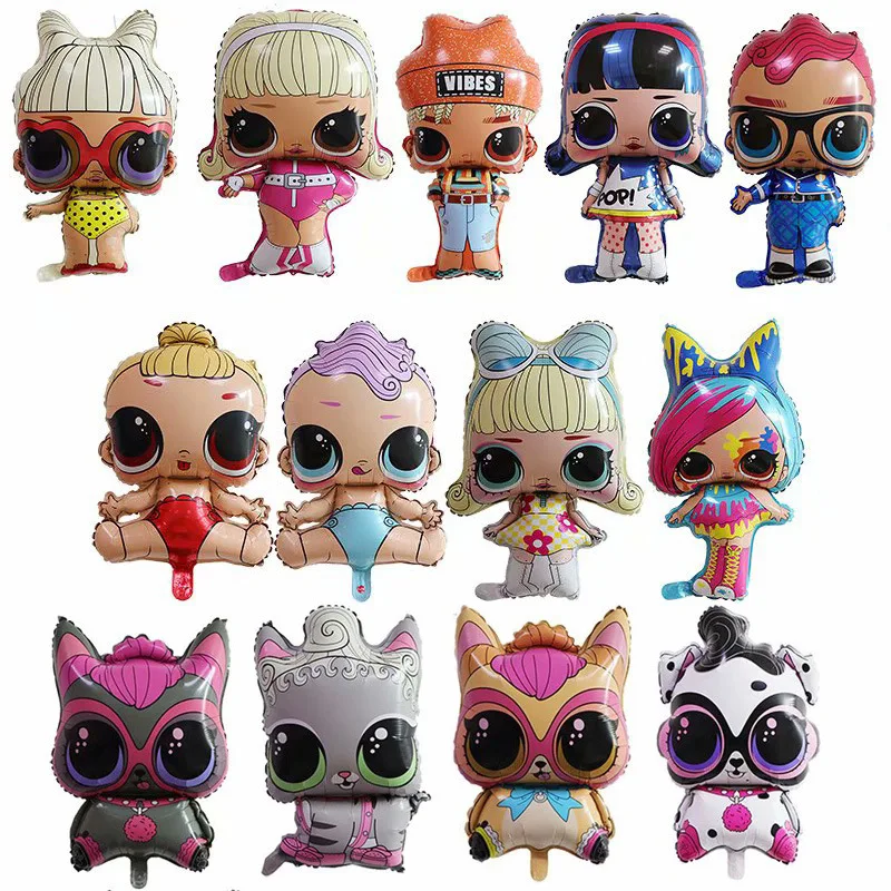 Аниме LOL куклы с сюрпризом 18inch Figure Воздушные шары игрушки вечерние номер Dcorations