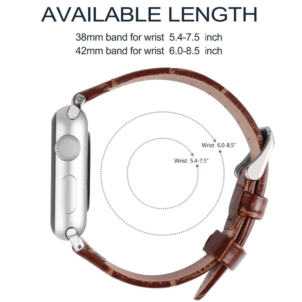 Ремешок для часов качественный ремешок из натуральной коровьей кожи apple Watch серии