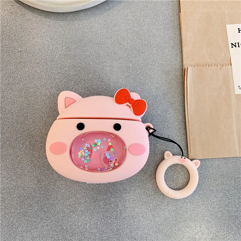 Чехол для Airpods, силиконовый прелестный, в мультяшном стиле, из термопластичного полиуретана, чехол для Airpod, чехол для Air Pods, беспроводная bluetooth-гарнитура для зарядки, Etui