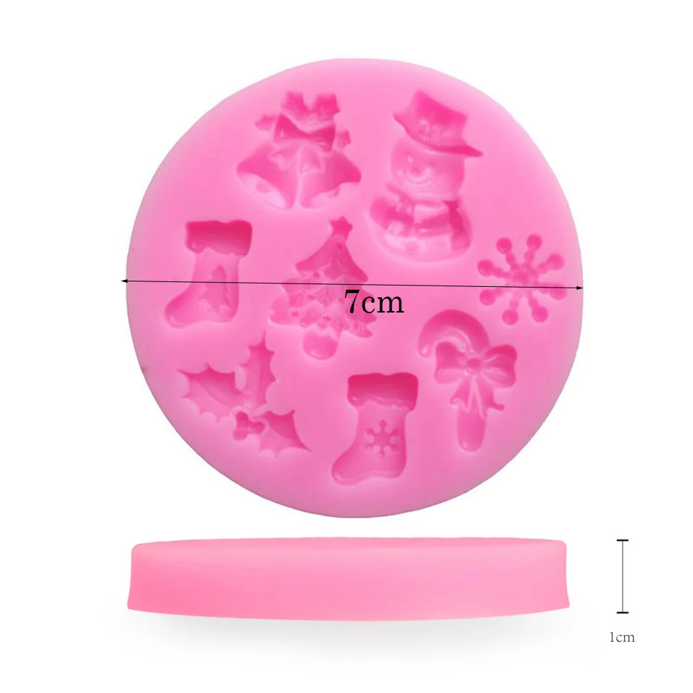 Инструменты для выпечки Рождественская в форме снеговика помадка силиконовая