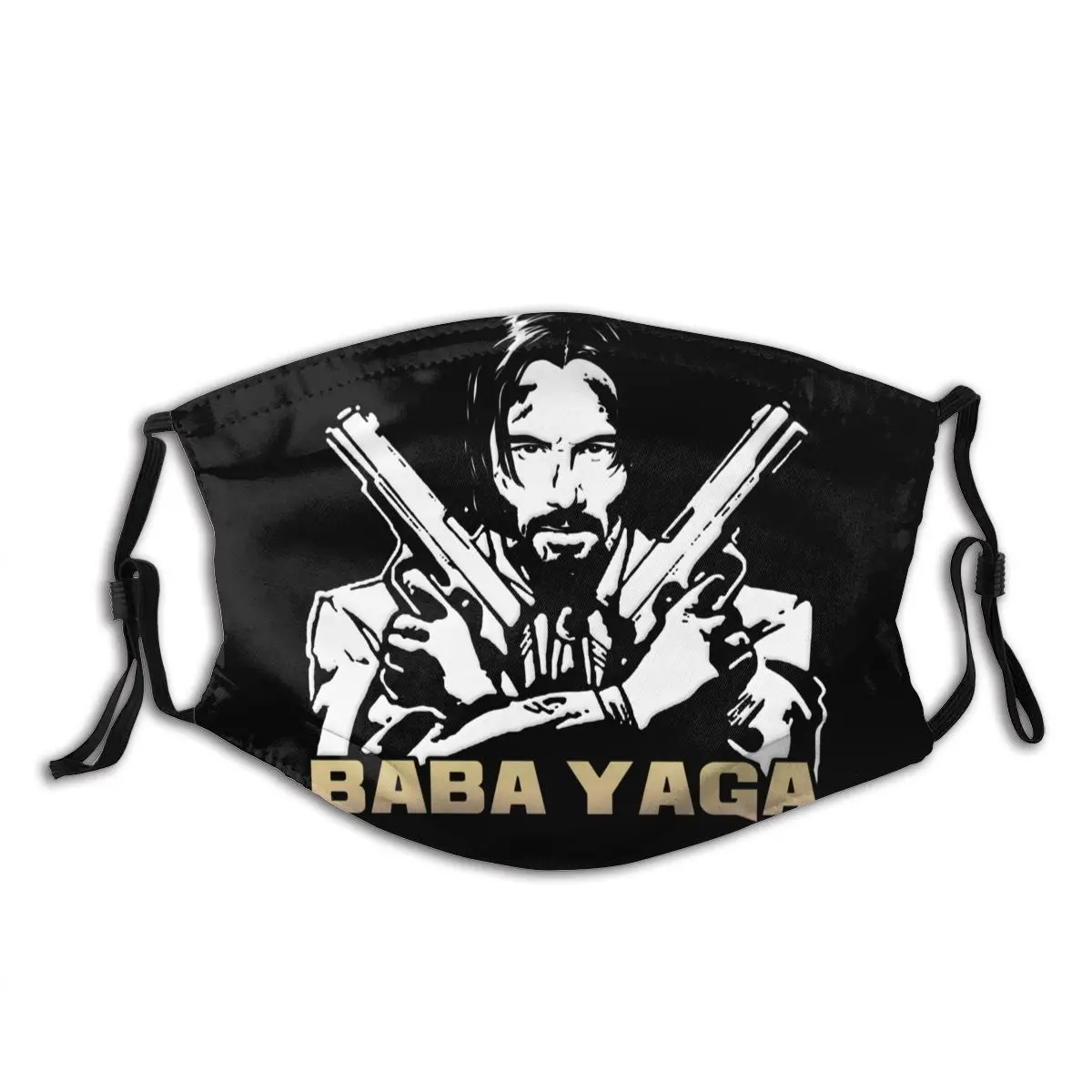 

Face Mask With Replaceable Filters John Wick Baba Yaga John Wick Keanu Reeves Movie Unique Design Dustproof Respirator Muffle