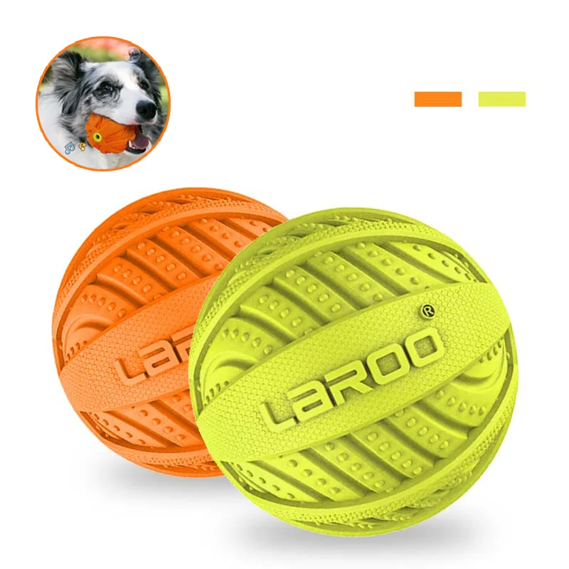 

Игрушки Для Собак прочный резиновый молярный жевательный мяч со звуком пищалка для интерактивного бросания обучающая игрушка для извлечен...