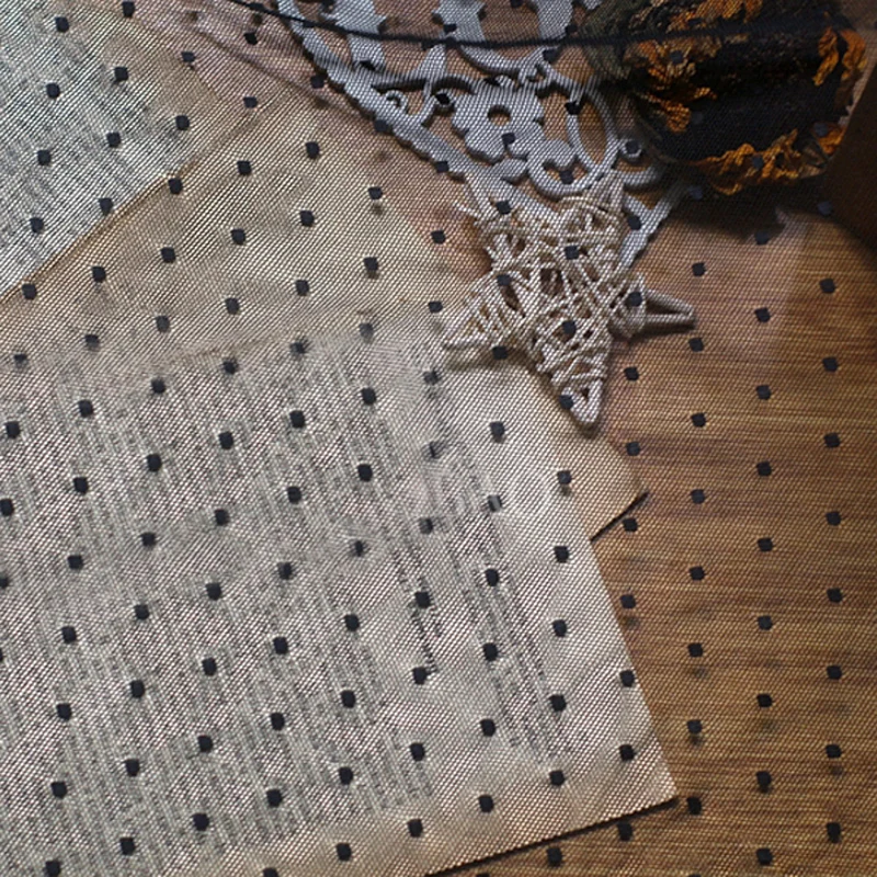 2 м/лот смешанные стили 150 см Высокое качество сетка Марля точки стрейч ткань
