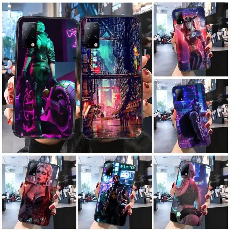 

Cyberpunk Phone Case for Samsung S5 S6 S7 S8 S9 S10 S20 S21 S30 edge lite plus ultra cover