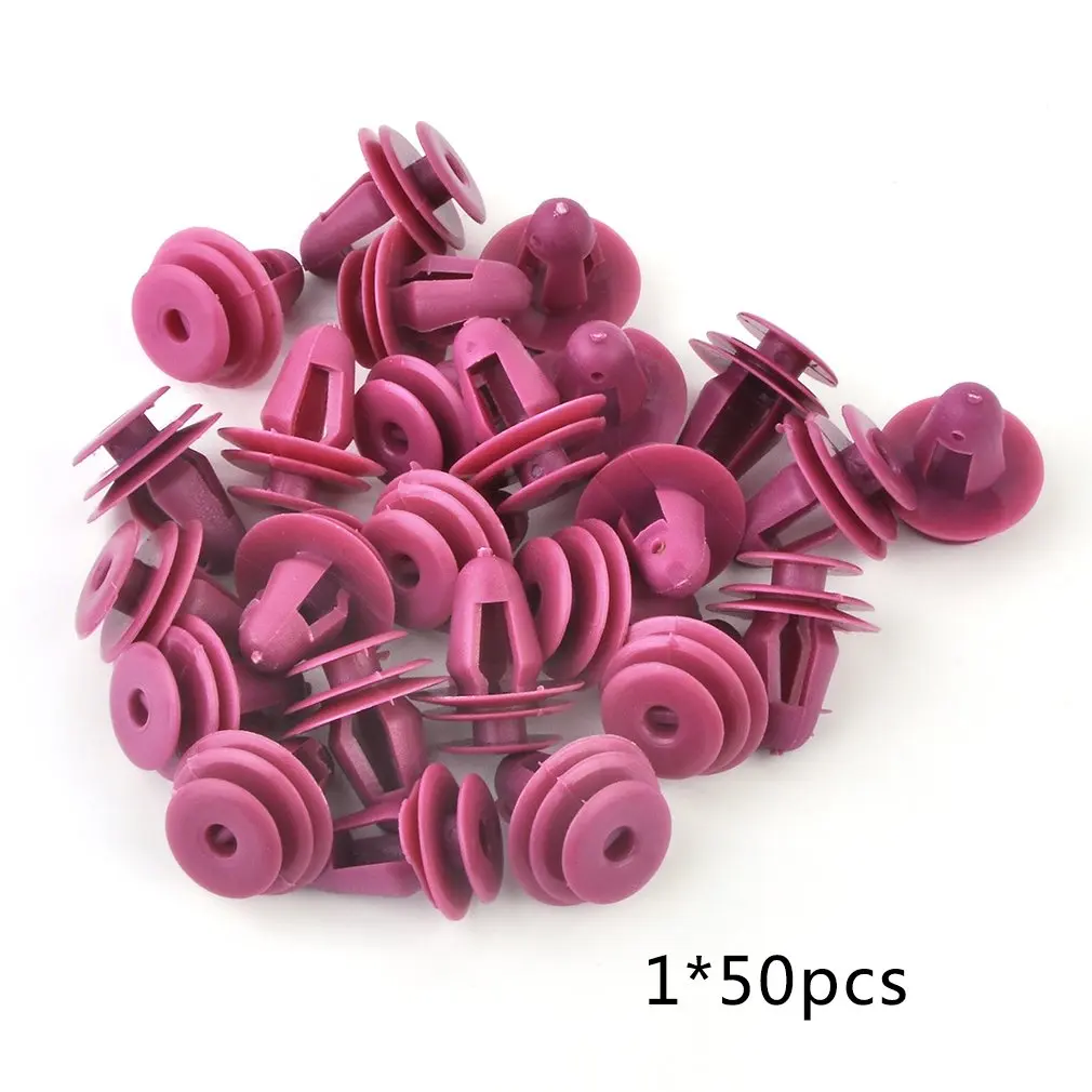 

Newest 50pcs 8mm 67771-12050 Red Plastic Car Panel Fixed Clamp Door Bumper Fastener Buckle for TOYOTA for Drop Shipping
