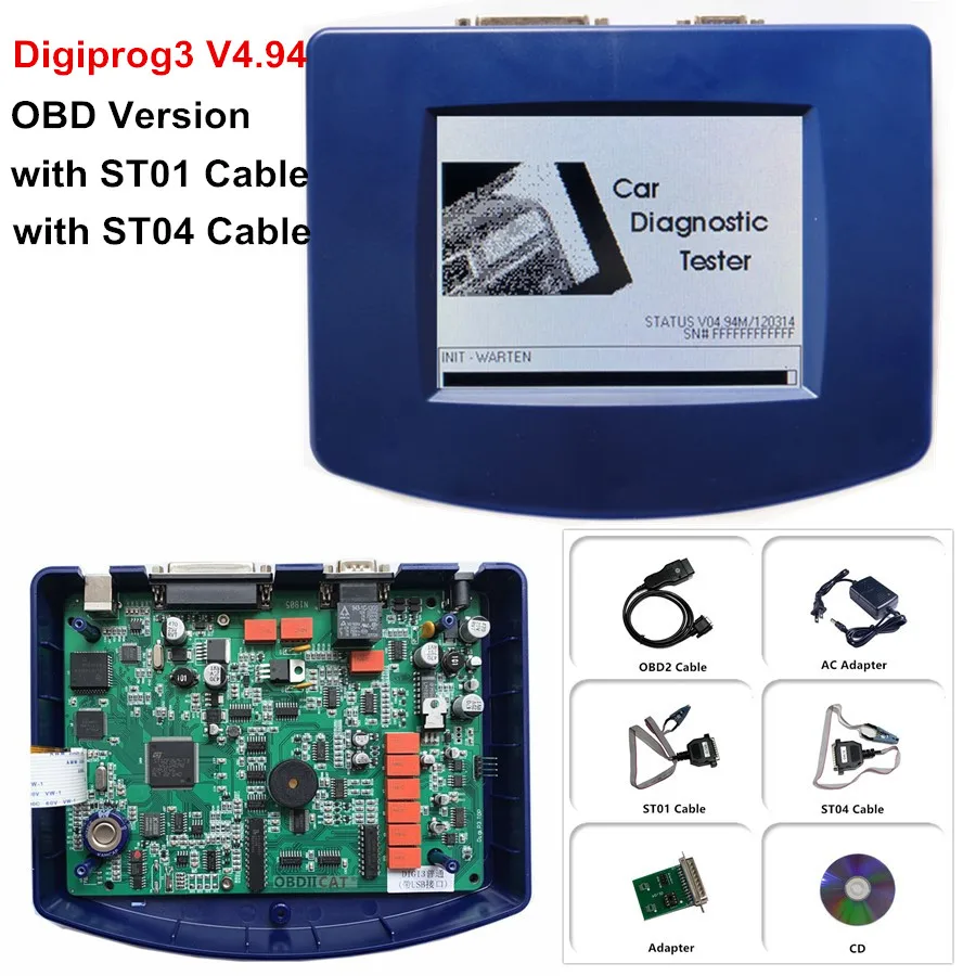 digiprog 3 newest digiprog3 v4.94 4.94 Odometer tool digiprog iii mileage correction with OBD interface OBD2 Free Shipping
