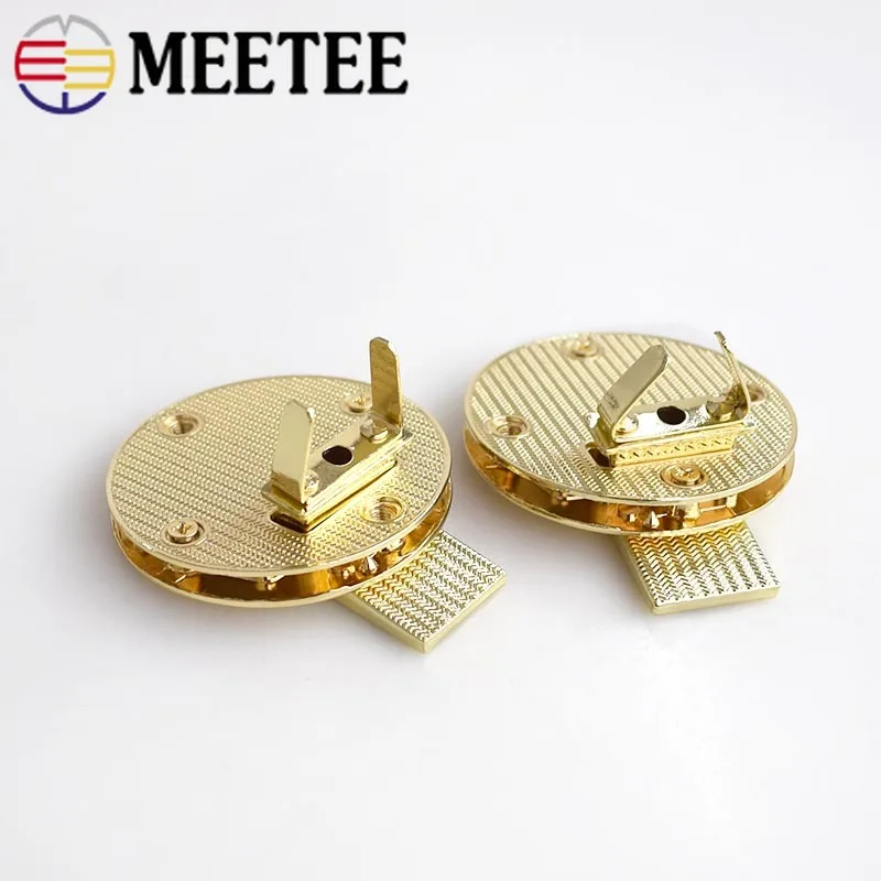2pcs Bags Handbags New Closured Pushed Snap Lock Fashion Bag Metal Locks Replacement Purse Clasp Buckles DIY Leather Crafts | Дом и сад