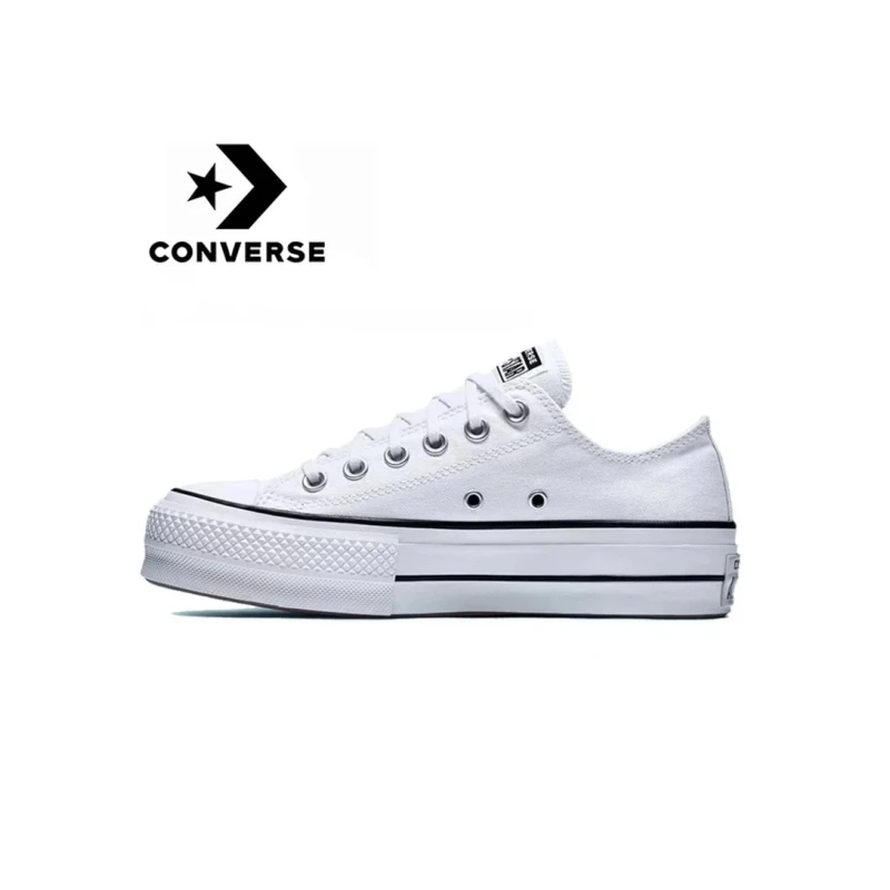 

Converse Chuck Taylor All Star para hombre y mujer, zapatillas clsicas y originales, de lona blanca, para monopatn