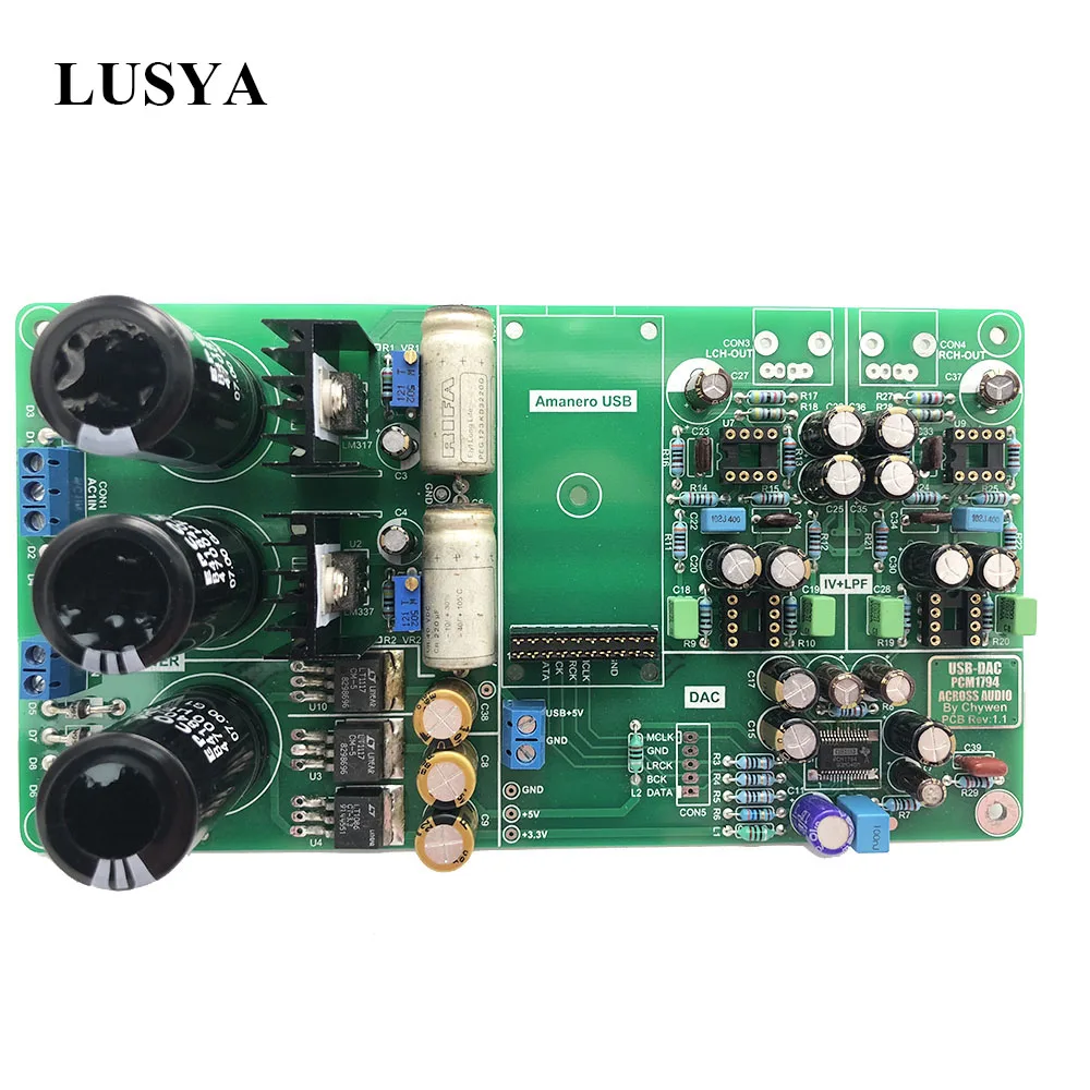 

Lusya Italy USB decoding PCM1794A DAC decoder moudle T1238
