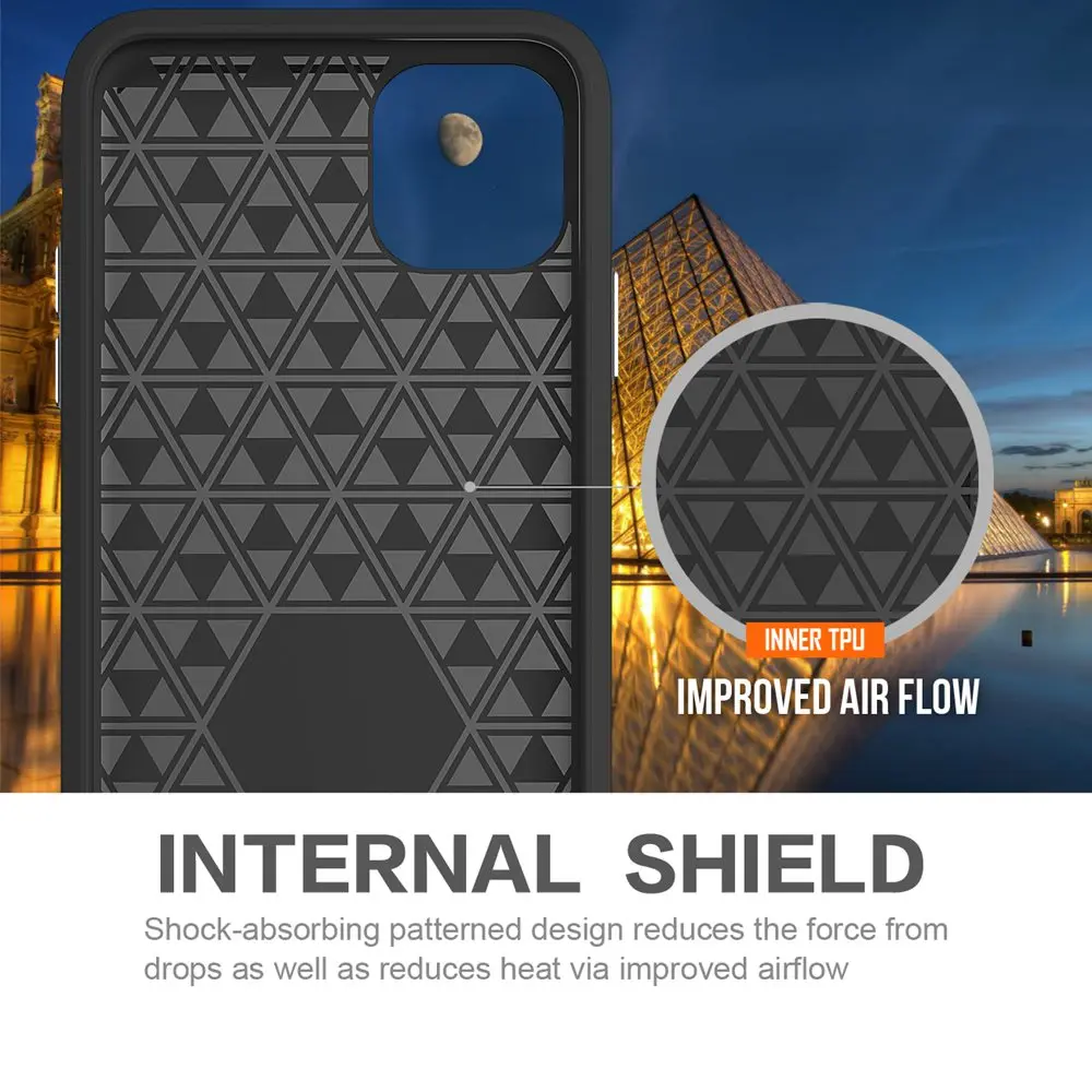 FLOVEME New Shockproof Phone Case For Apple iPhone 11 2019 7 8 TPU+PC 2 In 1 Cover 6 6S Plus XR XS MAX X Fundas |