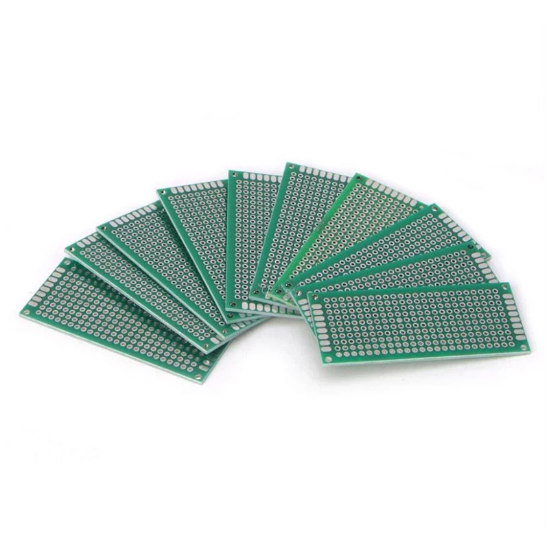10 шт. электронная печатная плата 3x7 см Diy универсальная 3*7 двухсторонняя для
