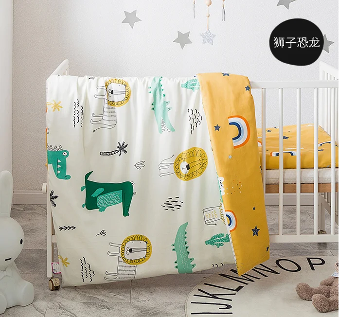 Комплект постельного белья для детей 2 шт. 100% хлопок с рисунком животных включает