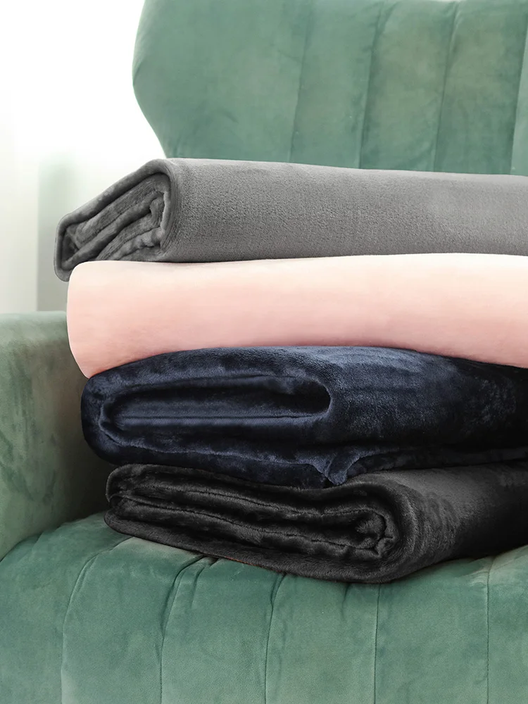 

Blanket Summer By Flannel Coral Velvet Student Dormitory Single Double Bed Linen Mattress Office Spring/summer Nap Blanket